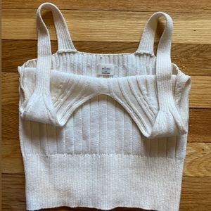 Wilfred white knit tank